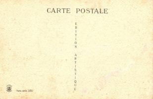 Sabretache Moderne / turn of the century fashion, French art postcard s: Ch. Naillod