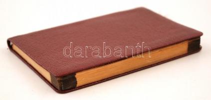 1960 Népszava naptár bőrkötésben, 12x8cm