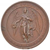 Ausztria 1849. "Joseph Radetzky gróf itáliai győzelmére" Br emlékérem "JOSEPHUS COMES...