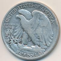 Amerikai Egyesült Államok 1945S 1/2$ Ag Walking Liberty T:2-,3  USA 1945S 1/2 Dollar Ag Walking Liberty C:VF,F