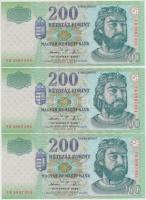 2006. 200Ft "FB" (6x) sorszámkövetők T:I