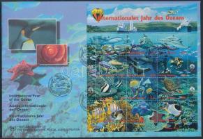 1998 Az óceán nemzetközi éve kisív Mi 252-263 FDC-n