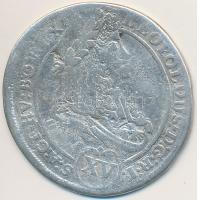 1696KB XVkr Ag "I. Lipót" Körmöcbánya (5,85g) T:3 Huszár: 1429., Unger II.: 1064A