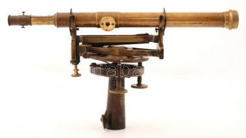 cca 1880-1910 Földmérő eszköz, "K. K. polytechn. Institut in Wien. Chr. & G. Starke" i...