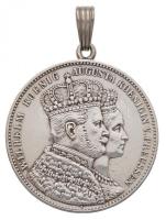 Német Államok / Poroszország 1861A Tallér Ag "I. Vilmos és Auguszta koronázása" füllel T:2 German States / Prussia 1861A Thaler Ag "Coronation of Wilhelm and Augusta" with ear C:XF  Krause KM# 488