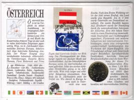 Ausztria 1985. 10Sch érmés boríték, lovas motívum