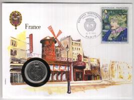 Franciaország 1982. 2F érmés boríték, Moulin Rouge motívum