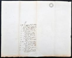 6kr szignettás levél papír