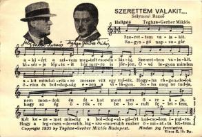 Szerettem valakit... Selymesi Rezső és Teghze-Gerber Miklós dala / Hunagrian romantic music sheet, 1938 Kassa visszatért So. Stpl (EK)