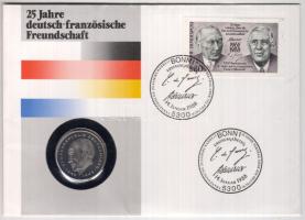 NSZK 1987. 2DM "Adenauer" érmés boríték, sorszámozott