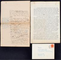 1942 Kring Miklósnak a külügyminiszter felkérésére írott tanulmánya a Muraközről, 1 levél, 1 kézirat, 1 gépelt példány