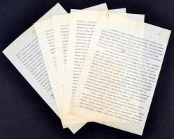 1942 Kring Miklósnak a külügyminiszter felkérésére írott tanulmánya a Muraközről, 1 levél, 1 kézirat...