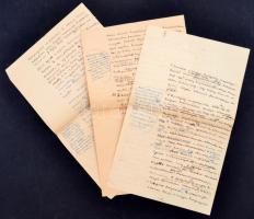 1942 Kring Miklósnak a külügyminiszter felkérésére írott tanulmánya a Muraközről, 1 levél, 1 kézirat...