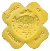 Palau 2007. 1$ "Négylevelű lóhere" gyűjtői tokban (0.54g/0.999) T:PP felületi karc Palau 2007. 1 Dollar "Four-Leaf Clover" in collector's case (0.54g/0.999) C:PP slightly scratched