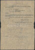 1944 A Magyar Általános Hitelbank által kiadott zárt letétekről szóló határozmánya, jegyzéke a letét...