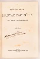 Harsányi Zsolt: Magyar rapszódia. Liszt Ferenc életének regénye. 1-4. köt. Bp., 1936, Singer és Wolf...