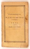 1820 Tudományos Gyűjtemény, 4. évf. 4. köt. Pest, Trattner. Kicsit foltos papírkötésben, egyébként jó állapotban.