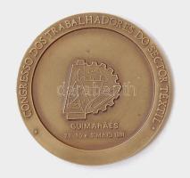 Portugália 1981. "Textilipar" nagyalakú Br plakett T:2