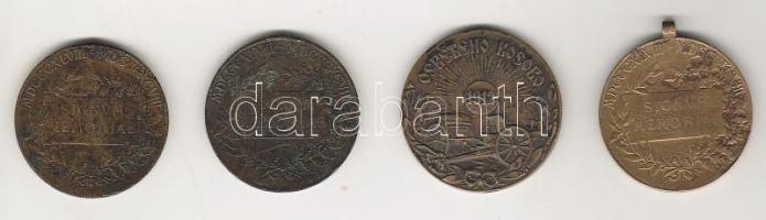 Ausztria 3db "Signum Memoriae" + Szerbia 1db balkán háború Br kitüntetések T:3,3/4