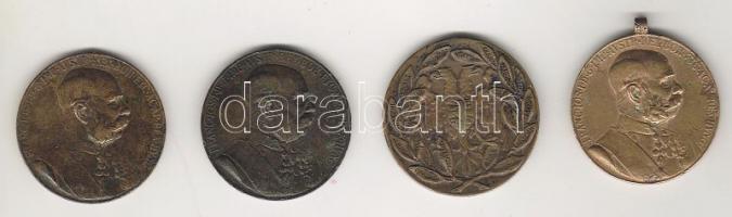 Ausztria 3db "Signum Memoriae" + Szerbia 1db balkán háború Br kitüntetések T:3,3/4