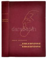 Apponyi, Albert: Erlebnisse und Ergebnisse. Berlin, 1933, Keil Verlag. Kicsit kopott vászonkötésben, egyébként jó állapotban.