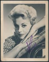 Kim Novak(1933-) amerikai színésznő aláírása az őt ábrázoló fotón / autograph signature