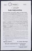 Ausztria / Bécs 1847. A "Hammer & Karis Kereskedőház" és "A Gróf Eszterházy Kázmér Központi Pénztár" között létrejött kölcsönszerződés részkötelezvénye 20 Guldenről T:II,II- Austria / Vienna 1847. Partial-Obligation of the loan agreeement of the "Hammer & Karis Grosshandlungshause (Trading House)" and "Die gräfl. Casimir Esterházy'sche Central-Cassa (The Central Cassa of gr. Casimis Esterházy)" about 20 Gulden C:XF,VF