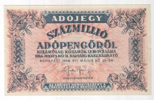 1946. 100.000Adópengő főtípus T:I
