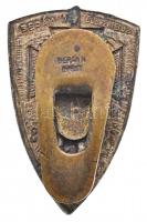 ~1930. "Országos Frontharcos Szövetség" fém miniatűr gomblyukjelvény, hátoldalon "BER...