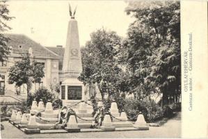 Gyulafehérvár, Custozza-szobor, Custozza-Denkmal; kiadja Petri F. Vilmos / Prussian-Italian-Austrian war monument