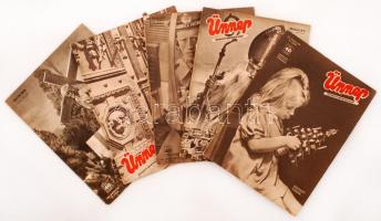 1941 Az Ünnep című újság 5 db száma, közte karácsonyi bővített számmal, főszerkesztő: Gróf Bethlen Margit