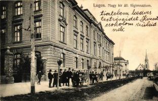 Lugos, Királyi főgimnázium, Színház / grammar school, theater (ázott / wet damage)