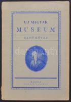 1942 Uj Magyar Museum, a Kazinczy Társaság tudományos, irodalmi és művészeti szemléje, 1. köt. 1. füz. Kassa, Wiko. Kicsit kopott papírkötésben, egyébként jó állapotban.