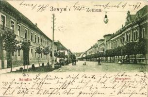 Zimony, Zemun, Semlin; Hauptgasse, Verlag Milan Grabovacka / main street
