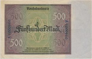 Németország / Weimari Köztársaság 1922. 500M T:III
Germany / Weimar Republic 1922. 500 Mark C:F