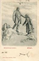 Zilah, Zalau; Wesselényi szobor; Seres Samu kiadása / statue