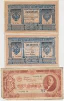 Orosz Birodalom / Szovjetunió 1909-1938. 9db-os vegyes bankjegy tétel T:vegyes
Russian Empire / Sov...