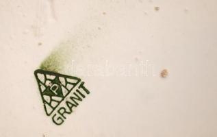 Drasche ágytál, fehér mázas, jelzett, hibátlan, 52×27 cm