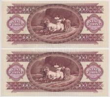 1992. 100Ft (2x) sorszámkövetők T:I,I-