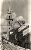 Beszterce, utcakép toronnyal / street with tower 'Beszterce visszatért 1940' So. Stpl. photo