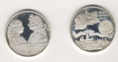 1990. "Mátyás király" 500Ft pár Ag (2 klf) T:PP Eredeti díszdobozban, tanúsítvánnyal!