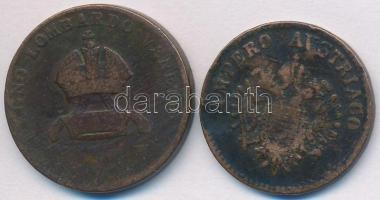 Olasz Államok / Lombardia-Velence 1834V 5c Cu + 1852V 5c Cu T:3
Italian States / Lombardy-Venetia 1...