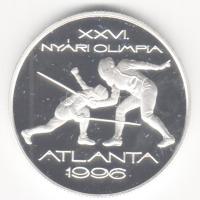 1996. "Nyári olimpia-Atlanta" 1000Ft Ag T:PP Eredeti díszdobozban, tanúsítvánnyal!