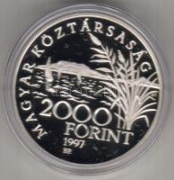 1997. "Régi balatoni hajók" 2000Ft Ag T:PP Eredeti díszdobozban, tanúsítvánnyal!