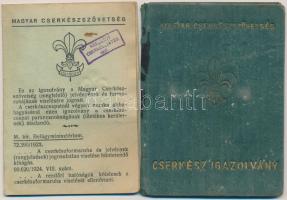 1937 A Magyar Cserkészszövetség által kiállított 2 db fényképes cserkészigazolvány / Scout ID