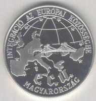 1993. "Integráció az Erópai Közösségbe" 500Ft Ag T:PP Eredeti díszdobozban, tanúsítvánnyal...
