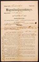 1878 Temesvár, Bor és must, valamint húskészlettel kapcsolatos megváltási jegyzőkönyv