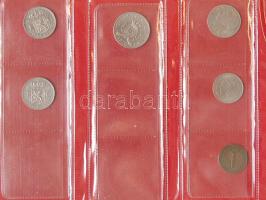 118db túlnyomóan klf fémpénz, benne nominál, Dél-Korea, Makaó, Dél-Afrika, szettek és még sok más jó...