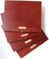 4db fakazetta nagyalakú pénzeknek, egyenként 12 férőhellyel