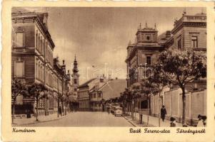 Komárom, Deák Ferenc utca, Törvényszék / street, court (Rb)